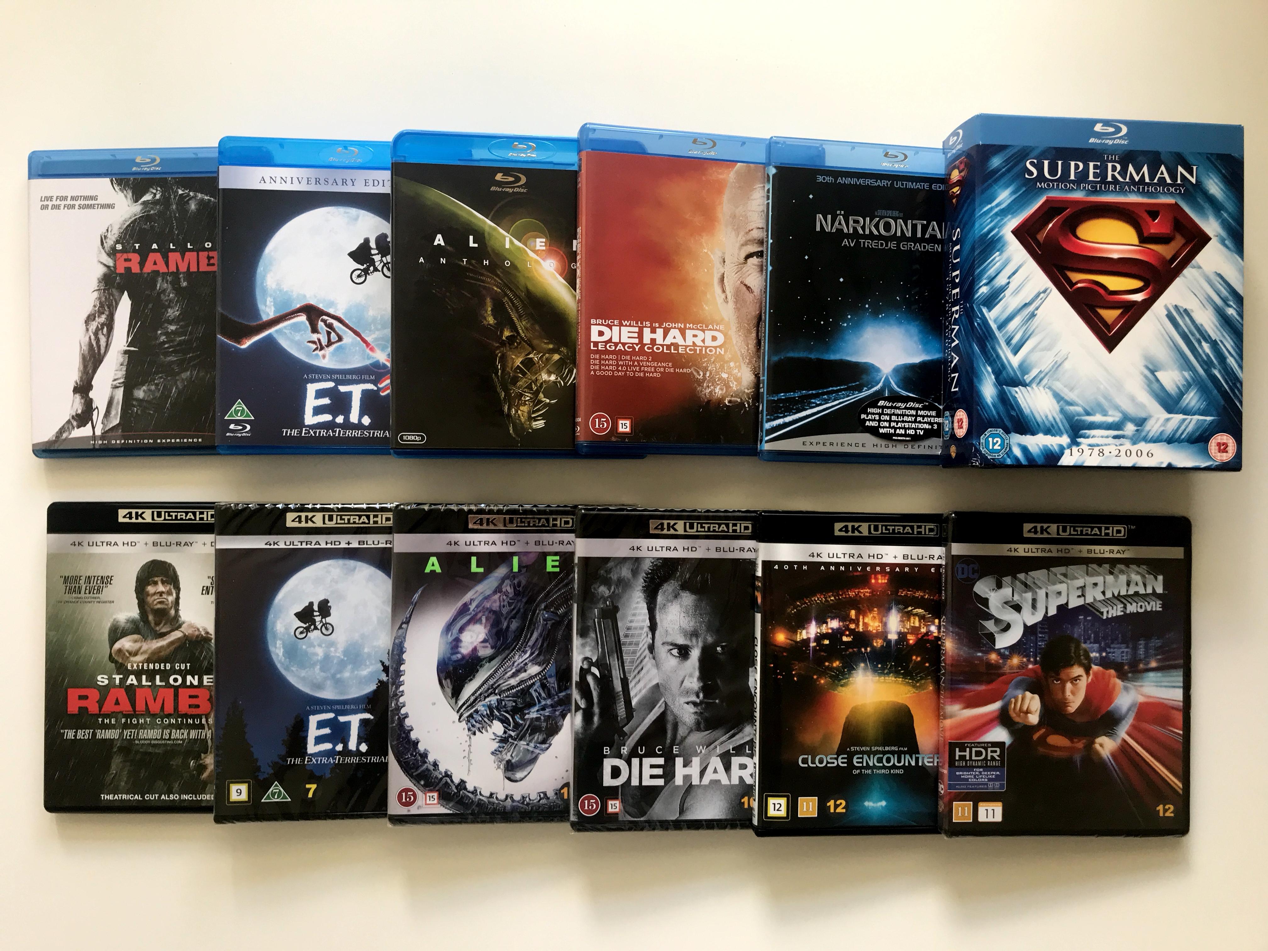 4K UHD movies lot of 11 store