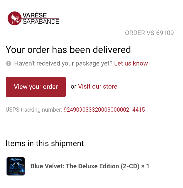 Blue Velvet: The Deluxe Edition (2-CD)